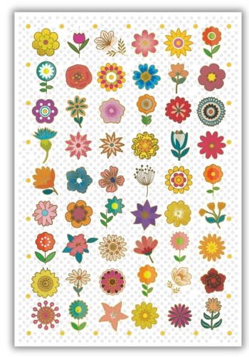 Karnet 12x18cm + koperta Kwiatki