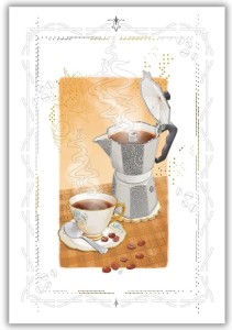 KARNET 12X18CM + KOPERTA KAWA