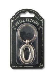 SILVER LETTER KEYRING - BRELOK DO KLUCZY LITERA O