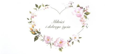 Karnet Ślub DL S69 - Miłości i dobrego życia
