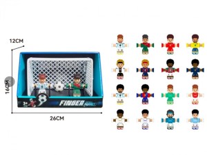 PIŁKARZE X2 + PIŁKA + BRAMKA 8 RODZ OPEN BOX