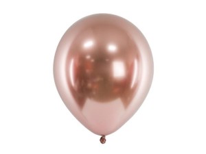 BALONY GLOSSY RÓŻOWE ZŁOTO 30CM 10SZT