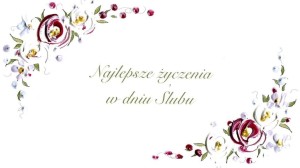 KARNET ŚLUB DL S29 - NAJLEPSZE ŻYCZENIA