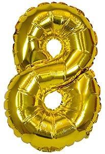 BALON FOLIOWY XXL 8 ZŁOTY 61CM