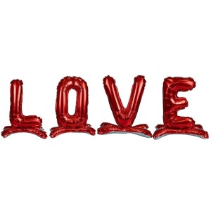BALONY FOLIOWE STOJĄCE LOVE