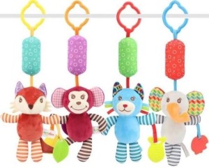 PLUSZOWY ZWIERZAK Z DZWONECZKIEM DLA MALUCHA