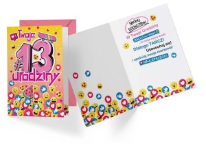 KARNET PR-335 URODZINY 13 DZIEWCZYNKA