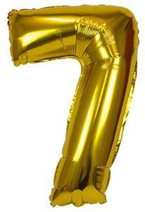 BALON FOLIOWY XXL 7 ZŁOTY 61CM