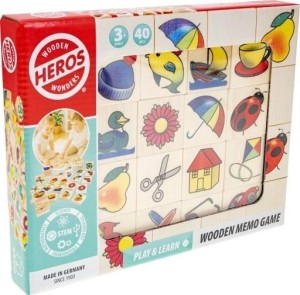 DREWNIANA GRA MEMORY OBRAZKOWE 40EL, TACTIC