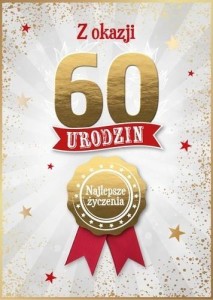 KARNET URODZINY 60