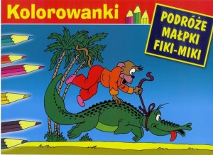 KOLOROWANKA PODRÓŻE MAŁPKI FIKI-MIKI. KROKODYL