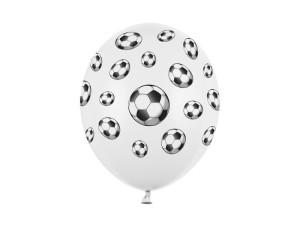 BALONY PIŁKI PASTEL WHITE 30CM 6SZT