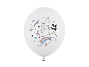 BALONY JEDNOROŻCE 30CM 6SZT