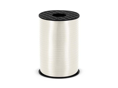 Wstążka plastikowa biała 5mmx225m, PartyDeco