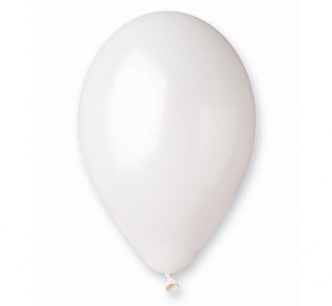 BALONY METALICZNE PERŁOWE BIAŁE 30CM 100SZT