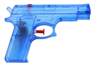 PISTOLET NA WODĘ NIEBIESKI 15CMX10,5CM, LEANTOYS