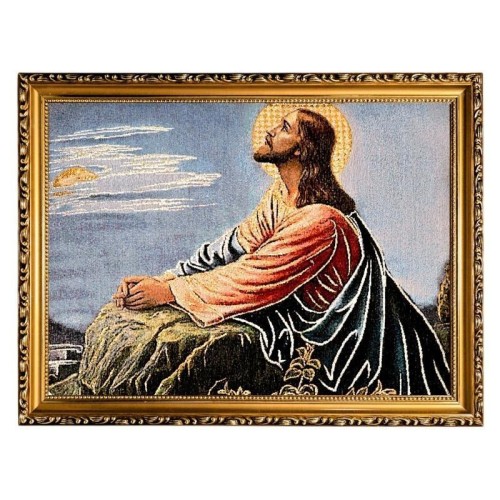 Obraz Haftowany Jezus w Ogrójcu 42/32cm