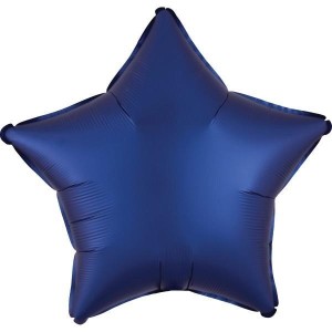 BALON FOLIOWY LUSTRE NAVY NIEBIESKI GWIAZDA 48CM