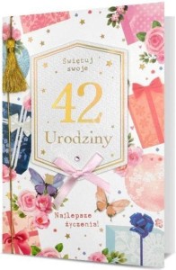 KARNET B6 URODZINY (WYMIENNE CYFRY)