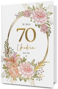 KARNET URODZINY 70