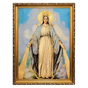 OBRAZ HAFTOWANY MATKA BOŻA NIEPOKALANA 42/32CM