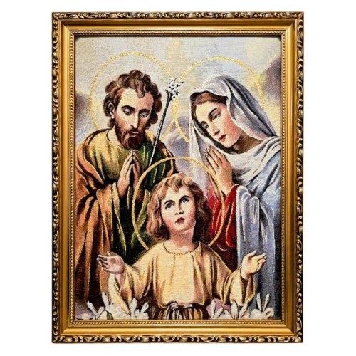 Obraz Haftowany Św. Rodzina 42x32cm
