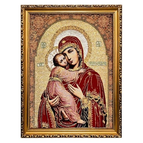 Obraz Haftowany Matka Boża Włodzimierska 42/32cm