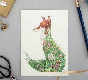 KARNET A079 B6 + KOPERTA LIS NA ŁĄCE