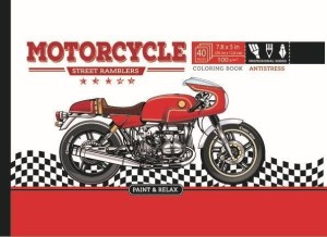 KOLOROWANKA ANTYSTRESOWA 200X126 20 MOTORCYCLE