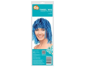 PERUKA FOLIOWA NIEBIESKA