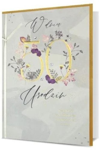 Karnet B6 Urodziny 50