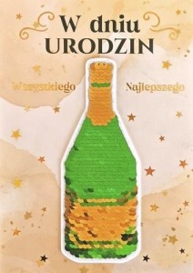 KARNET URODZINY CEKINY