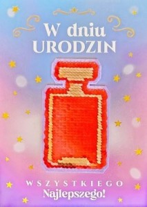 KARNET URODZINY CEKINY