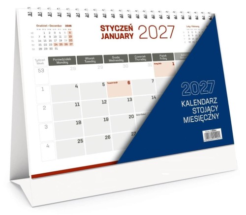 Kalendarz stojący miesięczny