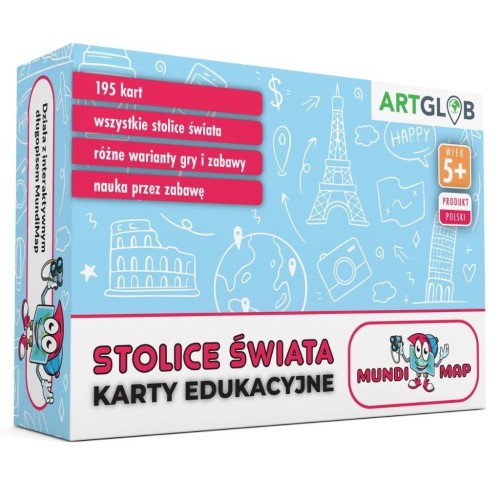 MundiMap Karty Edukacyjne Stolice Świata, Artglob