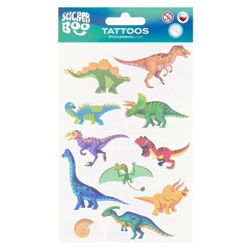 Tatuaże Dinozaury, Sticker Boo