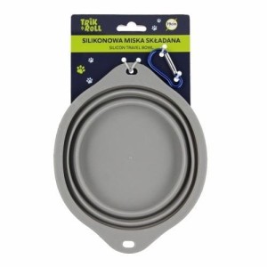 MISKA SILIKONOWA SKŁADANA SZARA 19CM