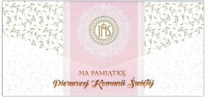 KARNET-KOPERTA DL PAMIĄTKA I KOMUNII