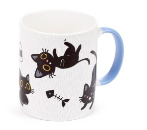 KUBEK PORCELANOWY LUCKY THE BLACK CAT, PUCKATOR