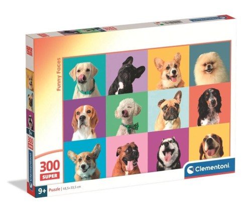 Puzzle 300 Super Funny Faces, Clementoni