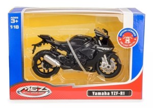 MSZ 1:18 YAMAHA YZF-R1 / 67705/BLACK, DAFFI