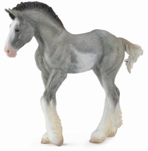 ŹREBIĘ CLYDESDALE FOAL BLUE ROAN, COLLECTA