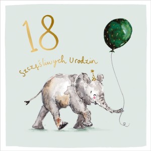 KARTKA OKOLICZNOŚCIOWA URODZINY 18