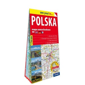POLSKA PAPIEROWA MAPA SAMOCHODOWA 1:700 000