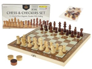 ZESTAW SZACHY I WARCABY MAGNETYCZNE, ADAR