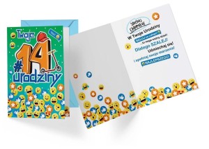 KARNET PR-338 URODZINY 14 CHŁOPIEC