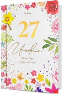 KARNET B6 URODZINY (WYMIENNE CYFRY)