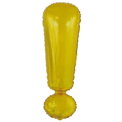 Balon foliowy znak ! złoty 28x86cm