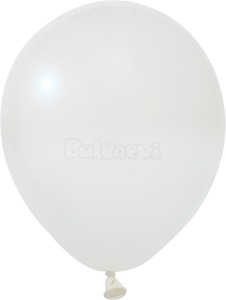 BALONY LATEKSOWE METALLIC BIAŁE 25CM 100SZT