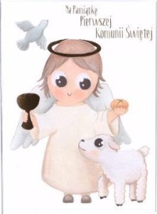 KARNET B6 KOMUNIA - ANIOŁ, PRACA ZBIOROWA